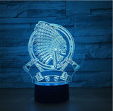 The indians 3D Illusion Led Table Lamp 7 Color Change LED Desk Light Lamp The indians Gifts