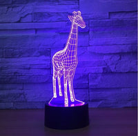 The giraffe 3D Illusion Led Table Lamp 7 Color Change LED Desk Light Lamp The giraffe Gift