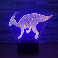 The dinosaur 3D Illusion Led Table Lamp 7 Color Change LED Desk Light Lamp The dinosaur Decoration
