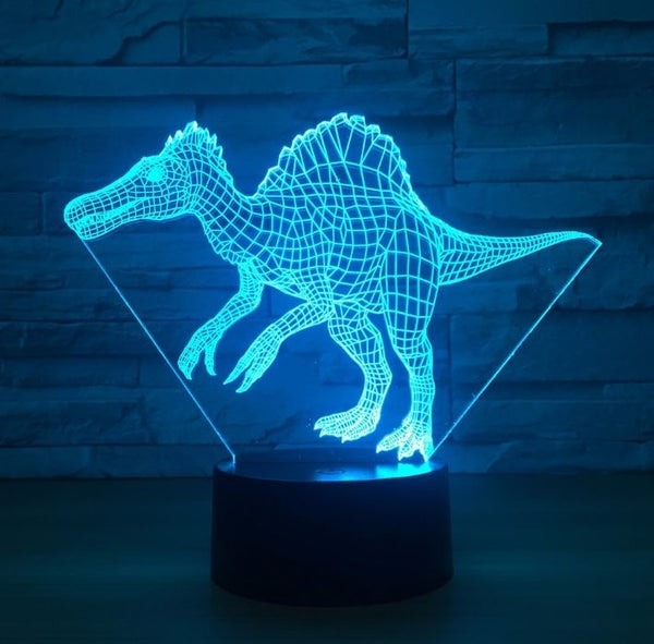 The dinosaur 3D Illusion Led Table Lamp 7 Color Change LED Desk Light Lamp The dinosaur Decoration
