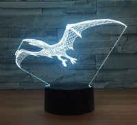 Game of Thrones Dragon The dinosaur 3D Illusion Led Table Lamp 7 Color Change LED Desk Light Lamp dragon The dinosaur Decoration