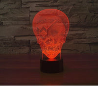Skull Glory 3D Illusion Led Table Lamp 7 Color Change LED Desk Light Lamp Skull Glory Decoration