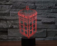 Doctor Who 3D Illusion Led Table Lamp 7 Color Change LED Desk Light Lamp Doctor Who gifts