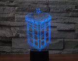 Doctor Who 3D Illusion Led Table Lamp 7 Color Change LED Desk Light Lamp Doctor Who gifts