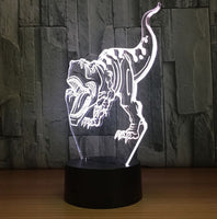 Dinosaur 3D Illusion Led Table Lamp 7 Color Change LED Desk Light Lamp Dinosaur Decoration Gifts