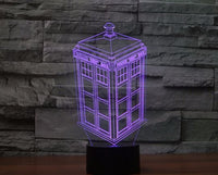 Doctor who 3D Illusion Led Table Lamp 7 Color Change LED Desk Light Lamp Doctor who Birthday Gifts Christmas Gifts