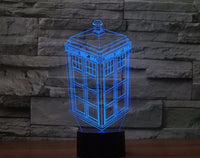 Doktor, který 3D Illusion Led stolní lampa 7 změn barvy LED stolní lampa Doktor, který Dárky k narozeninám Vánoční dárky