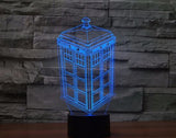 Doktor, který 3D Illusion Led stolní lampa 7 změn barvy LED stolní lampa Doktor, který Dárky k narozeninám Vánoční dárky