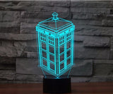 Doktor, který 3D Illusion Led stolní lampa 7 změn barvy LED stolní lampa Doktor, který Dárky k narozeninám Vánoční dárky