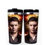 Supernatural Dean Winchester Jensen Ackles Cup Nerezová ocel 400ml Kávový šálek na čaj Supernatural Jensen Ackles Beer Stein Dárky k narozeninám Vánoční dárky