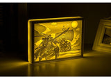 One piece  Zoro 3D Paper Carving Light Warm Night LED Light Lamp LED Desk Light Lamp Decoration One piece Gifts Children Gift Birthday Gifts Christmas Gifts