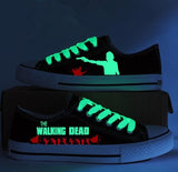 The Walking Dead Daryl Dixon Luminous Shoes The Walking Dead Low Top Hand Painted Canvas Shoes Lighted Sneakers Sports Shoes
