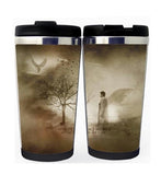 Supernatural Castiel Angel Wing Cup Stainless Steel 400ml Coffee Tea Cup Beer Stein Supernatural Castiel Birthday Gifts Christmas Gifts