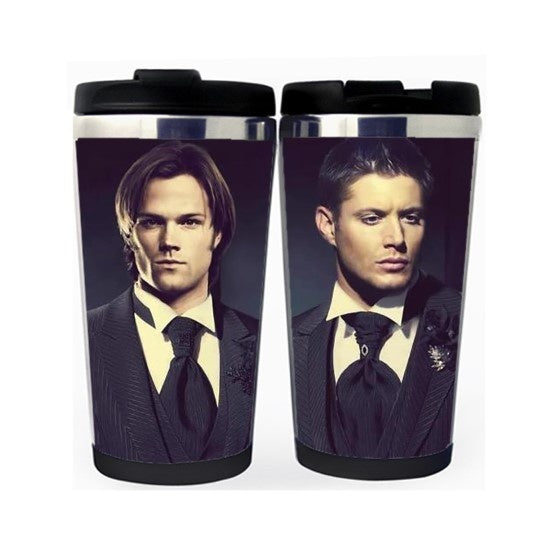 Supernatural Winchester Brothers Cup Stainless Steel 400ml Coffee Tea Cup Supernatural Beer Stein Birthday Gifts Christmas Gifts
