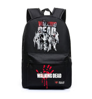 The Walking Dead Backpack School bag Travel Bag Canvas bag Shoulder bag Walking Dead Birthday Gifts Christmas Gifts