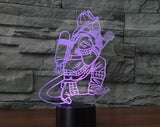 Firefighters 3D Illusion Led Table Lamp 7 Color Change LED Desk Light Lamp Firefighters Birthday Gifts Christmas Gifts