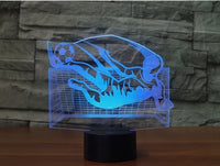 Playing football 3D  Illusion Led Table Lamp 7 Color Change LED Desk Light Lamp football Gifts Christmas Gifts
