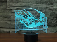 Playing football 3D  Illusion Led Table Lamp 7 Color Change LED Desk Light Lamp football Gifts Christmas Gifts