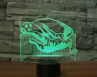 Playing football 3D  Illusion Led Table Lamp 7 Color Change LED Desk Light Lamp football Gifts Christmas Gifts
