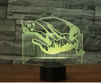 Playing football 3D  Illusion Led Table Lamp 7 Color Change LED Desk Light Lamp football Gifts Christmas Gifts