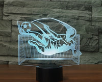 Playing football 3D  Illusion Led Table Lamp 7 Color Change LED Desk Light Lamp football Gifts Christmas Gifts