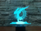 jóga 3D Illusion Led stolní lampa 7 Změna barvy LED stolní lampa Jóga Dárky Vánoční dárky