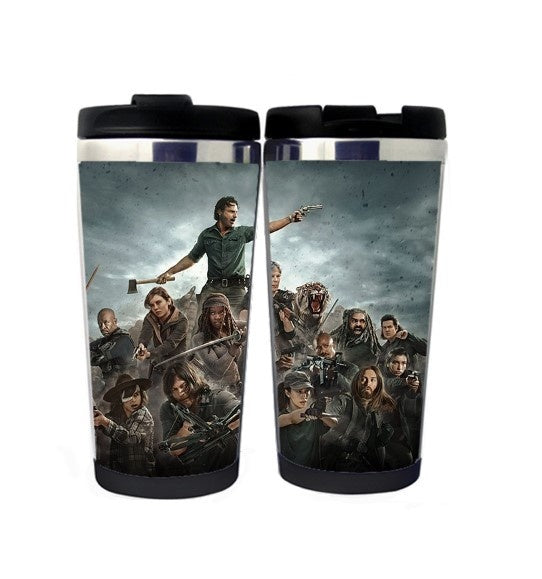The Walking Dead Season 8 Rick Grimes Šálek Nerezová ocel 400 ml Káva Šálek čaje Pivo Stein Walking Dead Dárky k narozeninám Vánoční dárky