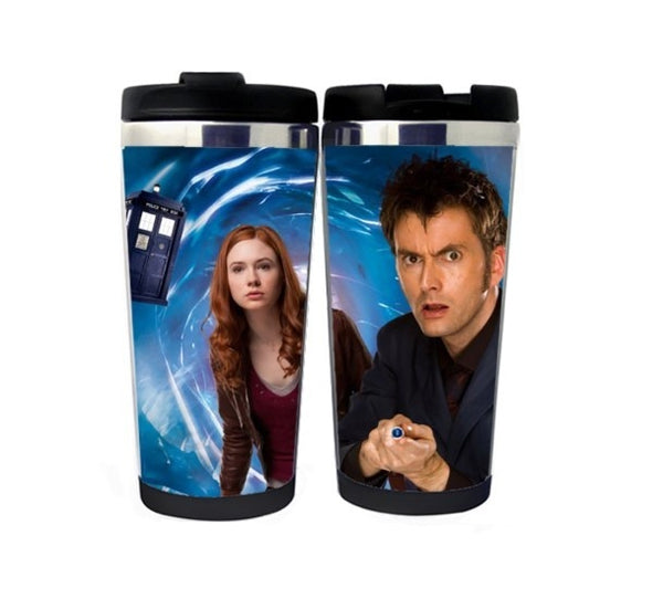 Doctor Who Nerezová ocel 400ml Káva Šálek čaje Pivo Stein Doctor Who Dárky k narozeninám Vánoční dárky