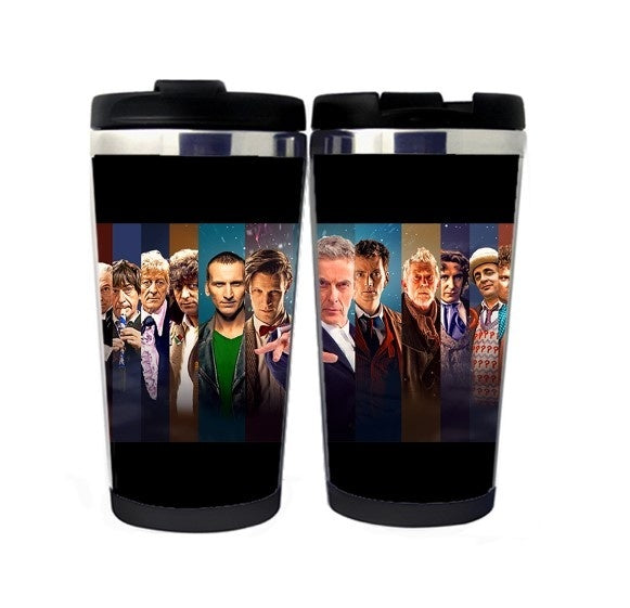 Doctor Who Nerezová ocel 400ml Káva Šálek čaje Pivo Stein Doctor Who Dárky k narozeninám Vánoční dárky