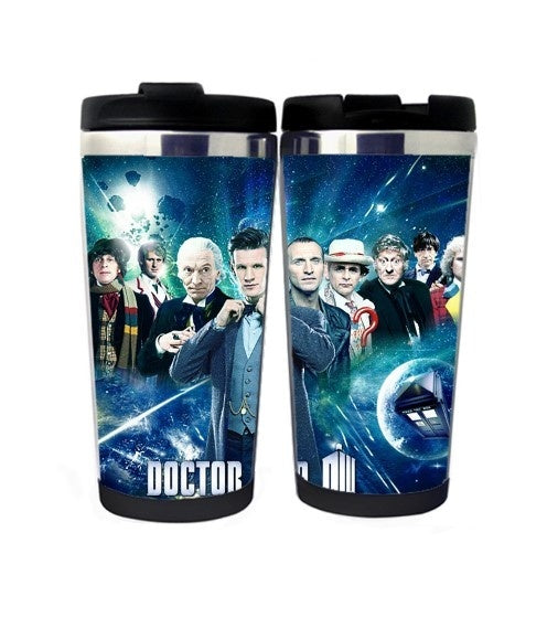 Doctor Who Nerezová ocel 400ml Káva Šálek čaje Pivo Stein Doctor Who Dárky k narozeninám Vánoční dárky