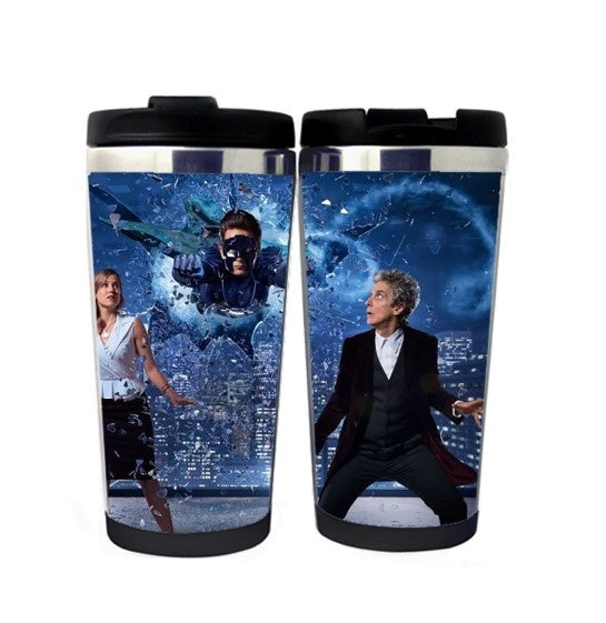 Doctor Who Nerezová ocel 400ml Káva Šálek čaje Pivo Stein Doctor Who Dárky k narozeninám Vánoční dárky