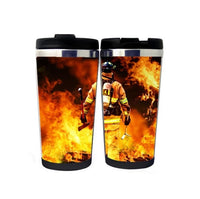 Fire man Fire Fighter Mug Stainless Steel 400ml Coffee Tea Cup Beer Stein Fire Fighter Birthday Gifts Christmas Gifts