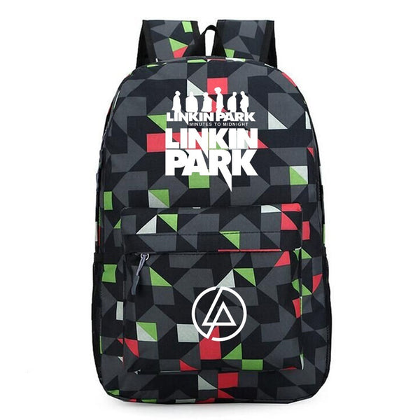 Linkin Park Backpack School bag Travel Bag Canvas bag Shoulder bag Linkin Park Birthday Gifts Christmas Gifts