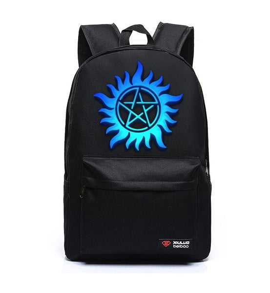 Supernatural Backpack Školní taška Travel Bag Plátěná taška Taška přes rameno Bookbag