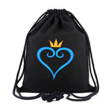 Kingdom Hearts Bavlněný studentský batoh Školní taška Nákupní tašky se stahovací šňůrkou