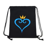 Kingdom Hearts Cotton Student Backpack School Bag Shopping Drawstring Bags