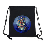 Kingdom Hearts Sora Cotton Student Backpack School Bag Shopping Drawstring Bags