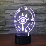 The Legend of Zelda Sheikah 3D Illusion Led Table Lamp 7 Color Change LED Desk Light Lamp The Legend of Zelda gifts
