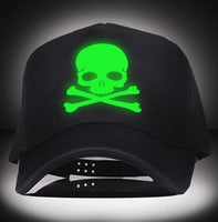 Skull Baseball Hat funny Light In The Dark Night Luminous Glow Snapback Baseball Skull Hip-Hop Cap Hat