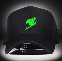 Fairy Tail Baseball Hat funny Light In The Dark Night Luminous Glow Snapback Baseball Fairy Tail Hip-Hop Cap Hat