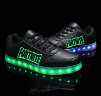 Boty Fortnite Light Up Boty Nízká teniska Barevné blikající LED Svítící boty Fortnite Dárky