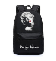Marilyn Monroe bag School bag Travel Backpack Canvas Shoulder bag Marilyn Monroe Birthday Gifts Christmas Gifts