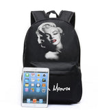 Taška Marilyn Monroe Školní taška Cestovní batoh Plátěná taška přes rameno Marilyn Monroe Dárky k narozeninám Vánoční dárky