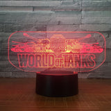 World of Tanks 3D Illusion Led Table Lamp 7 Color Change LED Desk Light Lamp World of Tanks gifts Tanks Decoration