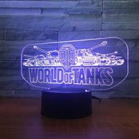 World of Tanks 3D Illusion Led Table Lamp 7 Color Change LED Desk Light Lamp World of Tanks gifts Tanks Decoration