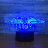 World of Tanks 3D Illusion Led Table Lamp 7 Color Change LED Desk Light Lamp World of Tanks gifts Tanks Decoration