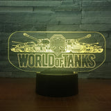 World of Tanks 3D Illusion Led Table Lamp 7 Color Change LED Desk Light Lamp World of Tanks gifts Tanks Decoration