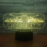 World of Tanks 3D Illusion Led Table Lamp 7 Color Change LED Desk Light Lamp World of Tanks gifts Tanks Decoration