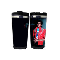 Michael Jackson Hrnek Nerezová ocel 400 ml Káva Šálek čaje Pivo Stein Michael Jackson Dárky k narozeninám Vánoční dárky