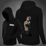 The Walking dead Rick Grimes Zipper Hoodie Coats Outwear Hooded Jacket Sweater Pullover Rick Grimes Gifts Christmas Gifts
